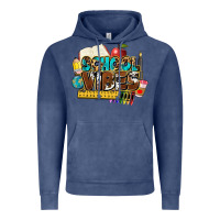 Vintage Denim school vibes Vintage Hoodie - NancyCooperArtShop