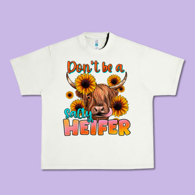 Dont Be A Salty Heifer Urban Heavy Tee Designed By Jahusdesignshop
