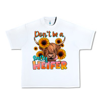 White dont be a salty heifer Urban Heavy Tee - JahusDesignShop