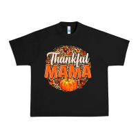 Black Thankful Mama Urban Heavy Tee - MaliasSmallBusiness
