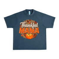 Midnight Navy Thankful Mama Urban Heavy Tee - MaliasSmallBusiness