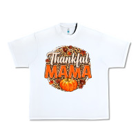 White Thankful Mama Urban Heavy Tee - MaliasSmallBusiness