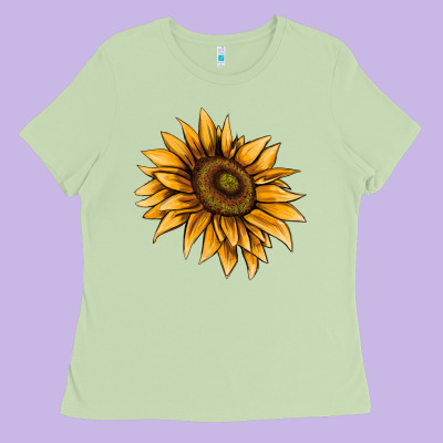 Sunflower Ladies Tee Designed By Adodesignshop
