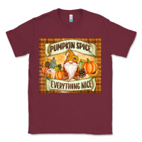 Burgundy Pumpkin Spice Everything Nice Gnome Classic Tee - MaliasSmallBusiness