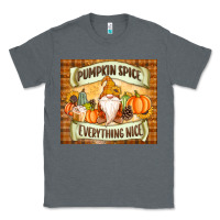Charcoal Heather Pumpkin Spice Everything Nice Gnome Classic Tee - MaliasSmallBusiness