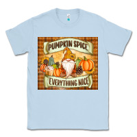 Dusty Blue Pumpkin Spice Everything Nice Gnome Classic Tee - MaliasSmallBusiness