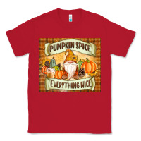 Red Pumpkin Spice Everything Nice Gnome Classic Tee - MaliasSmallBusiness