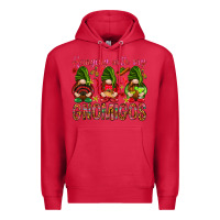 Cardinal Hanging with my gnomigos Mexico Premium Hoodie - HowdyJamesFarm
