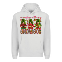 Dove Grey Hanging with my gnomigos Mexico Premium Hoodie - HowdyJamesFarm
