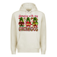 Oatmeal Heather Hanging with my gnomigos Mexico Premium Hoodie - HowdyJamesFarm