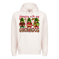 Pale Pink Hanging with my gnomigos Mexico Premium Hoodie - HowdyJamesFarm