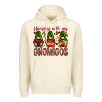 Sandshell Hanging with my gnomigos Mexico Premium Hoodie - HowdyJamesFarm