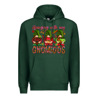 Sports Green Hanging with my gnomigos Mexico Premium Hoodie - HowdyJamesFarm