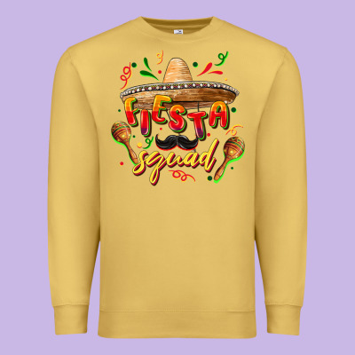 Fiesta Squad Premium Sweatshirt Designed By Fadigitalartstudio