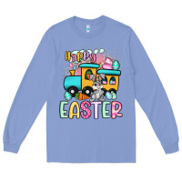 Colony Blue happy easter train Long Sleeve Tee - Artiststas