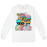 White happy easter train Long Sleeve Tee - Artiststas