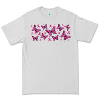 Dove Grey breast cancer butterflies Premium Tee - Jasminsmagicworld