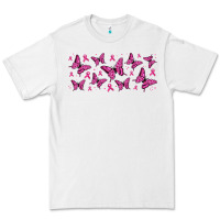White breast cancer butterflies Premium Tee - Jasminsmagicworld