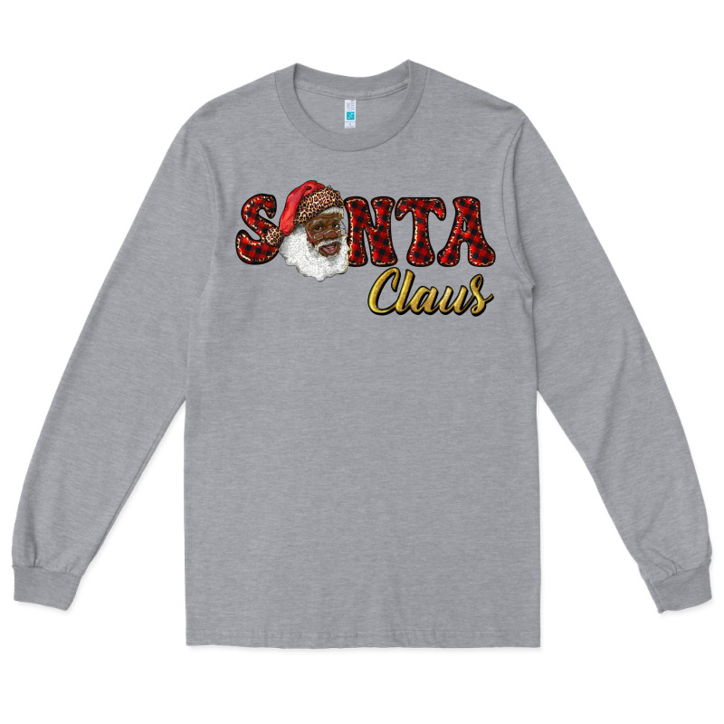 African American Santa Claus Long Sleeve Tee by RanaPortraitStore | Teevron