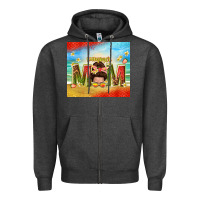 Charcoal Heather summer mom Zipper Hoodie - TumblerDesignByShophia