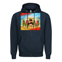 Navy summer mom Zipper Hoodie - TumblerDesignByShophia