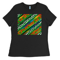 Black st patricks day leopard rainbow Ladies Tee - Artiststas