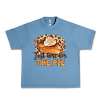 Pebble Blue Just Here For The Pie Urban Heavy Tee - MaliasSmallBusiness