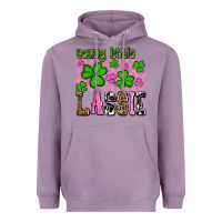 Lavender St. Patrick's Day Sassy little lassie Heavyweight Hoodie - OliviaCreatesArt