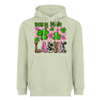 Matcha St. Patrick's Day Sassy little lassie Heavyweight Hoodie - OliviaCreatesArt
