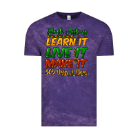 Cloud Purple black history learn it live it make it 365 days a Vintage Tee - NancyCooperArtShop