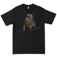 Black Sea Lion Illustrations Premium Tee - LillyAllenDesigns