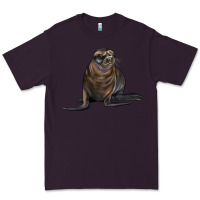 Plum Sea Lion Illustrations Premium Tee - LillyAllenDesigns