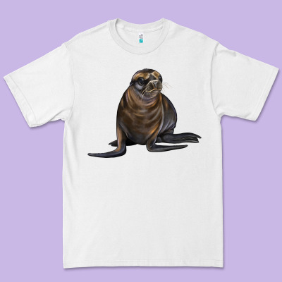 Sea Lion Illustrations Premium Tee Designed By Lillyallendesigns