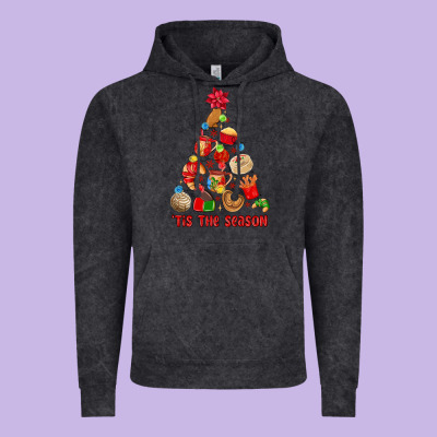 Tis The Season Mexican Christmas Vintage Hoodie Designed By Maliassmallbusiness