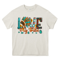 Cream love my tribe native american indian headdress Heavy Core Tee - Artiststas