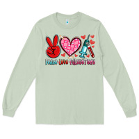 Matcha peace love phlebotomy Long Sleeve Tee - Artiststas