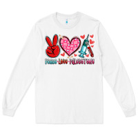 White peace love phlebotomy Long Sleeve Tee - Artiststas