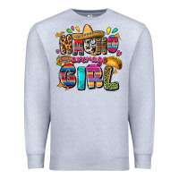 Heather Grey Nacho average girl Premium Sweatshirt - FaDigitalArtStudio