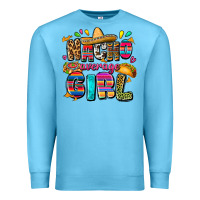 Ocean Blue Nacho average girl Premium Sweatshirt - FaDigitalArtStudio