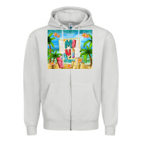 Dove Grey summer mini Zipper Hoodie - TumblerDesignByShophia