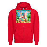 Red summer mini Zipper Hoodie - TumblerDesignByShophia