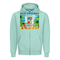 Seafoam summer mini Zipper Hoodie - TumblerDesignByShophia