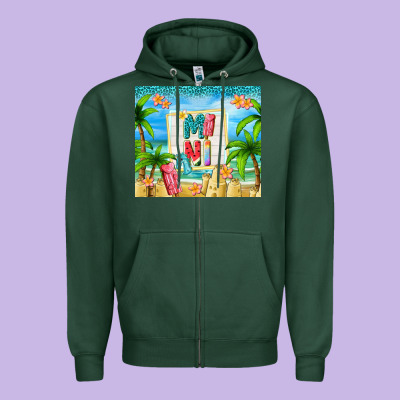 Summer Mini Zipper Hoodie Designed By Tumblerdesignbyshophia