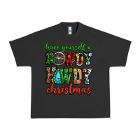 Pigment Black Have yourself a rowdy howdy Christmas Urban Heavy Tee - NancyCooperArtShop