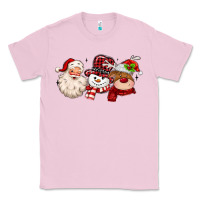 Bubblegum Pink santa snowman reindeer Classic Tee - MaliasSmallBusiness
