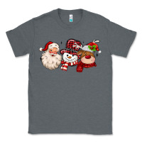 Charcoal Heather santa snowman reindeer Classic Tee - MaliasSmallBusiness