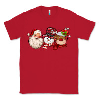 Red santa snowman reindeer Classic Tee - MaliasSmallBusiness