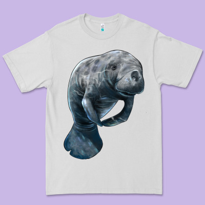 Manatee Illustrations Premium Tee Designed By Lillyallendesigns