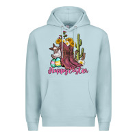 Blue Mist Happy Easter western Easter Day Premium Hoodie - CowGirlArtShop