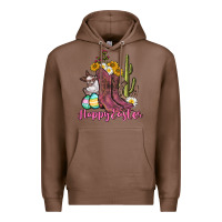 Chestnut Happy Easter western Easter Day Premium Hoodie - CowGirlArtShop